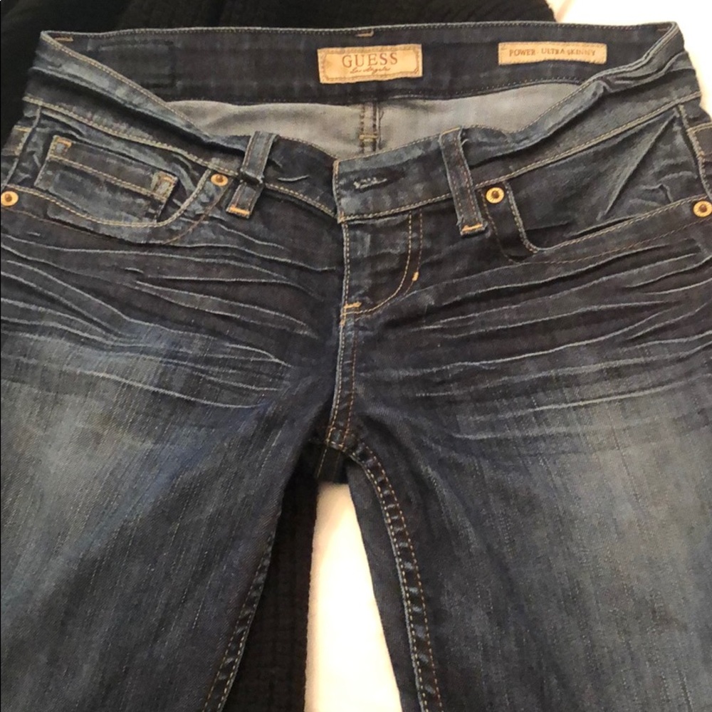 Dark power ultra skinny jeans